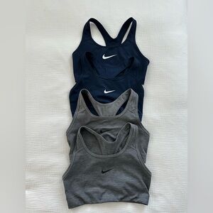 Nike Navy Blue and Gray Sports Bras
